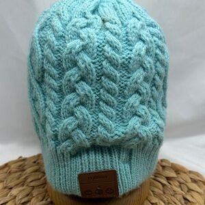 Tenergy Turquoise Cable Knit Beanie